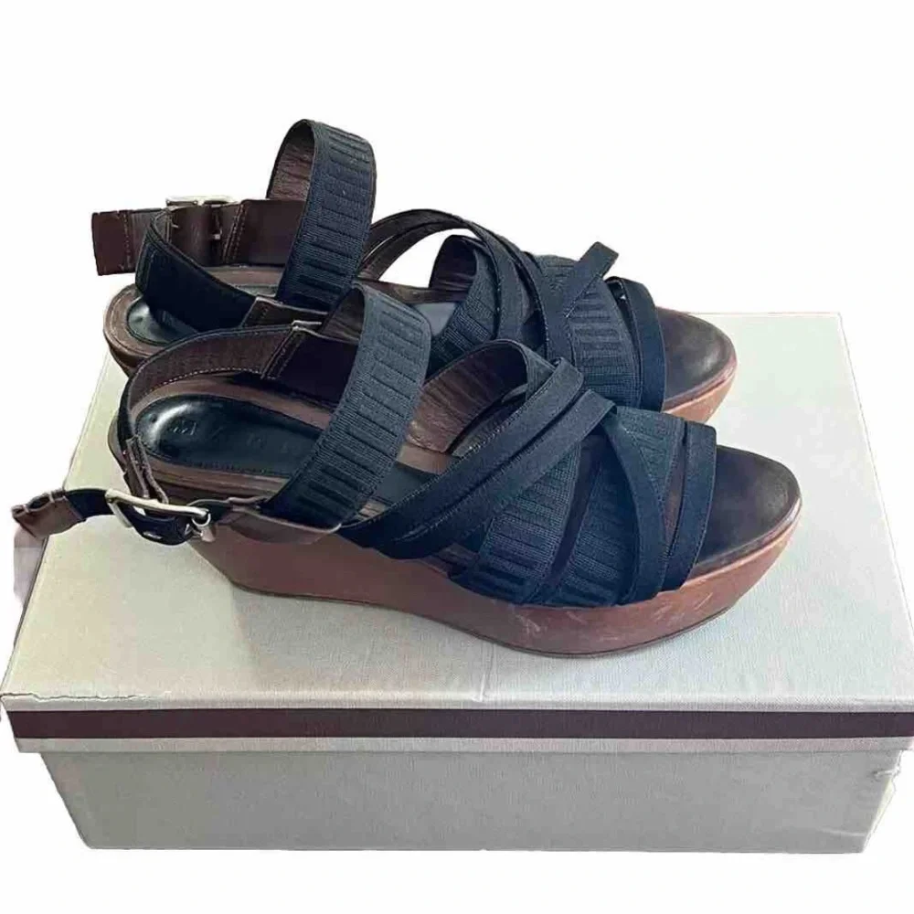 Marni SS 2008 Platform Wedge Heels vintage Y2K